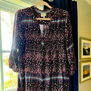 KNOX ROSE Dress-3/4 Sleeve